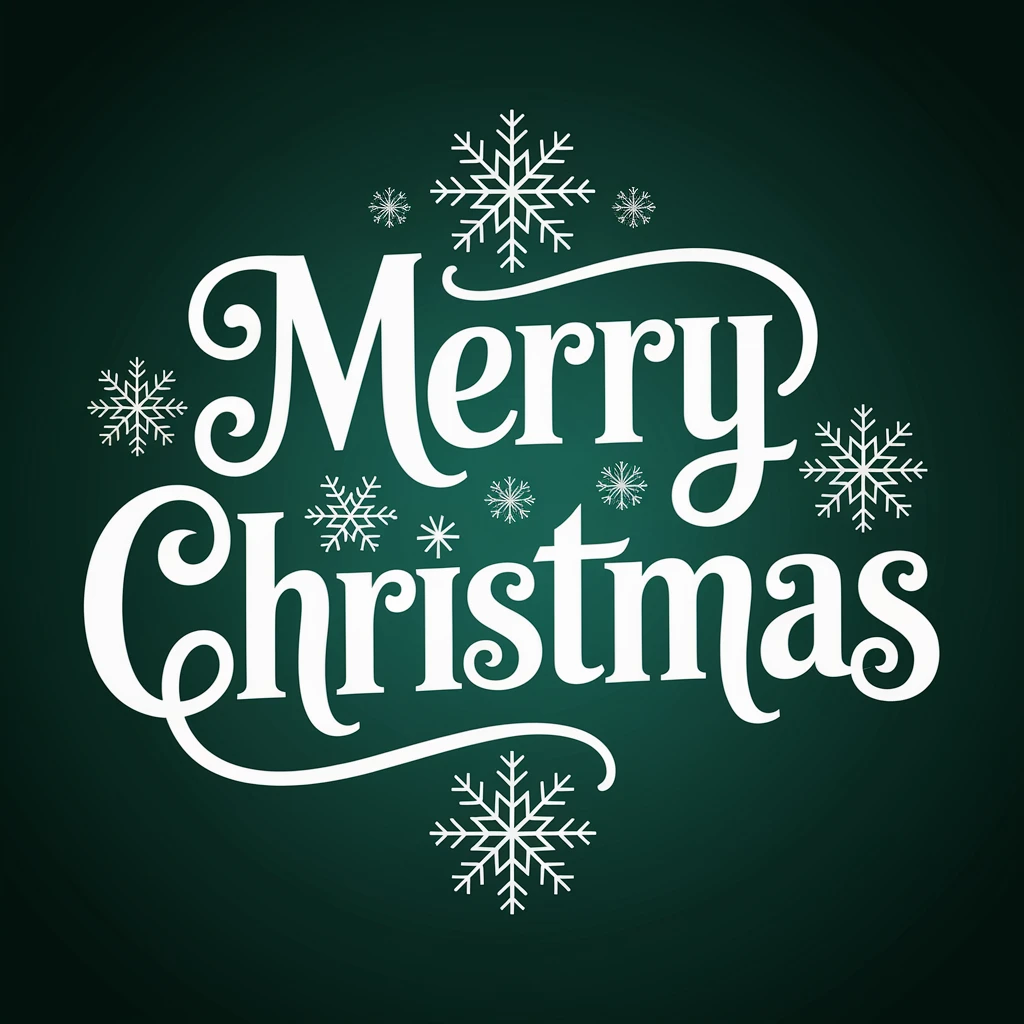 Merry christmas text, remove background emoji