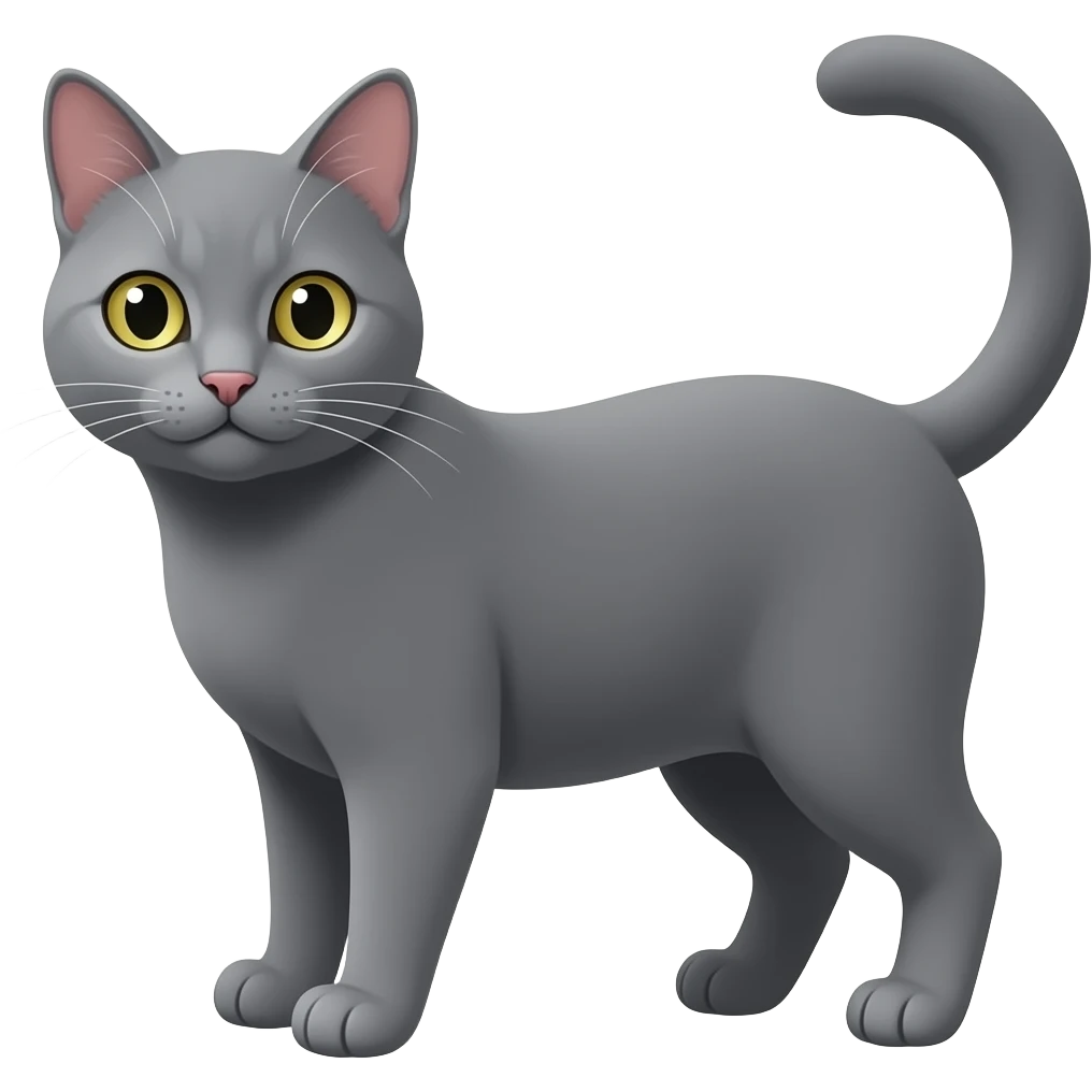 Gray Cat emoji
