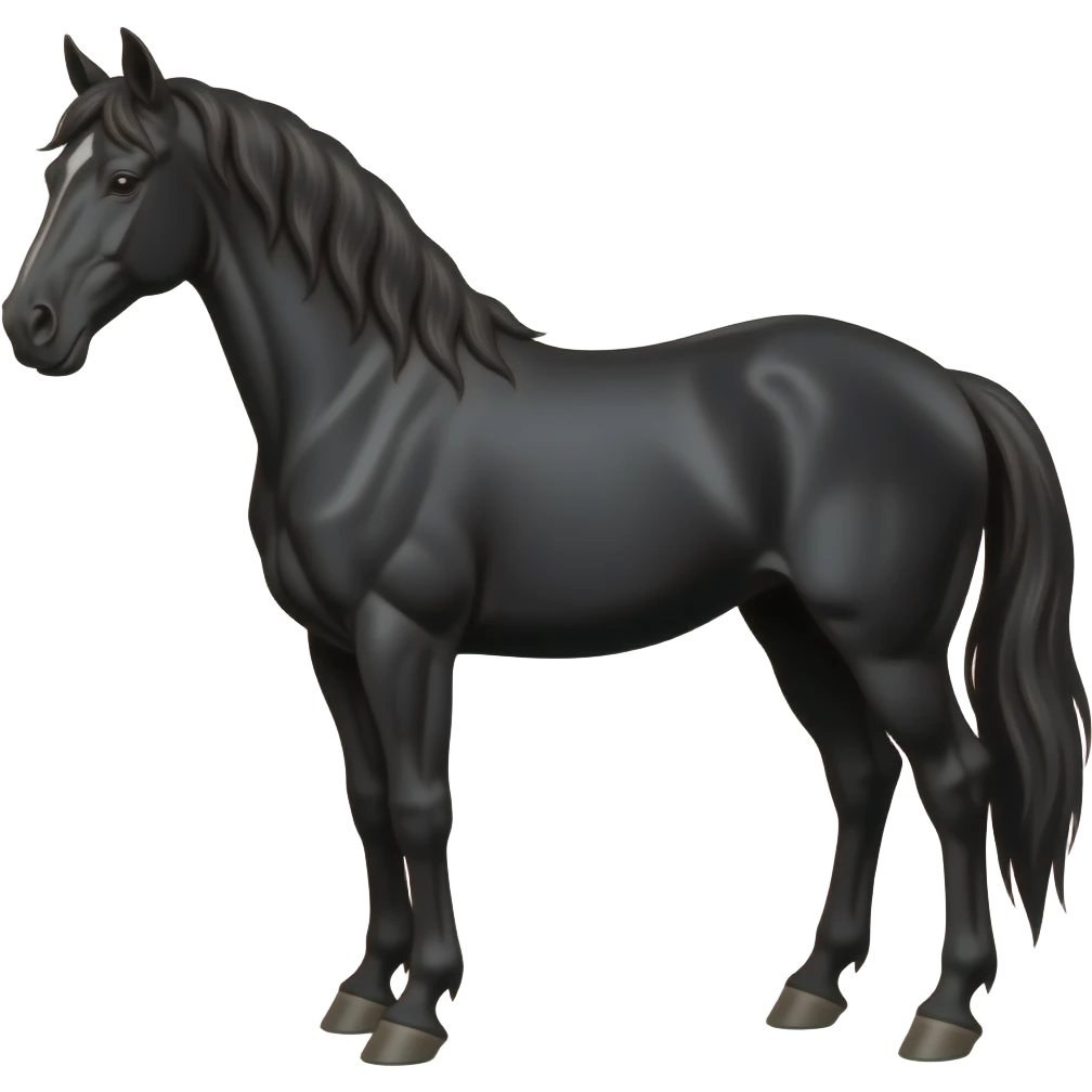 Black horse emoji