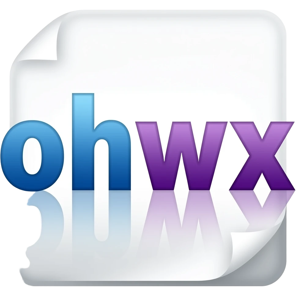 glued together in text Blue/Purple emoji