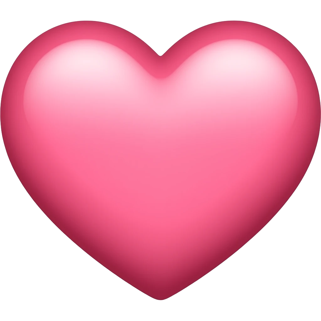 Baby pink heart emoji