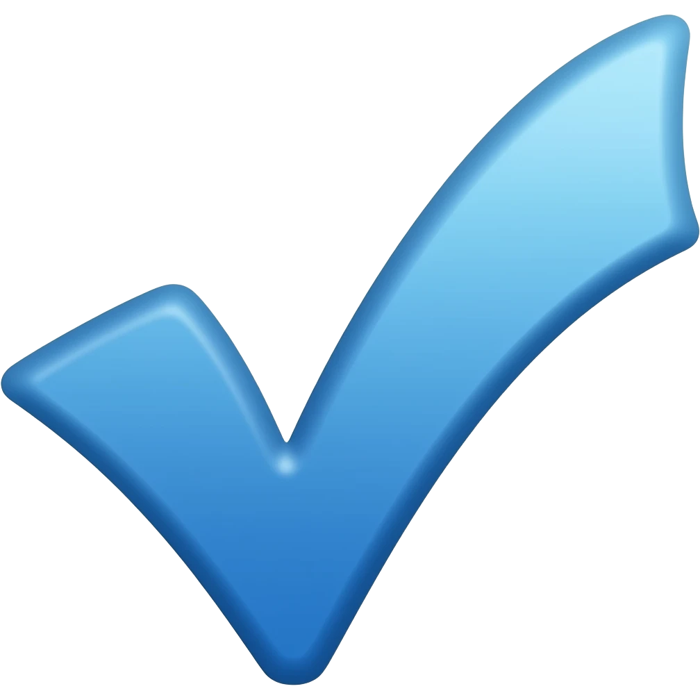 Doğrulamış mavi tik emoji