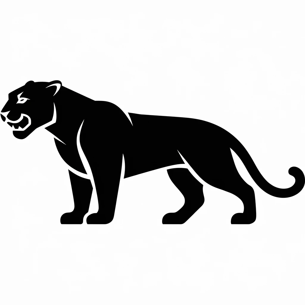 Jaguar icon black silhouette emoji