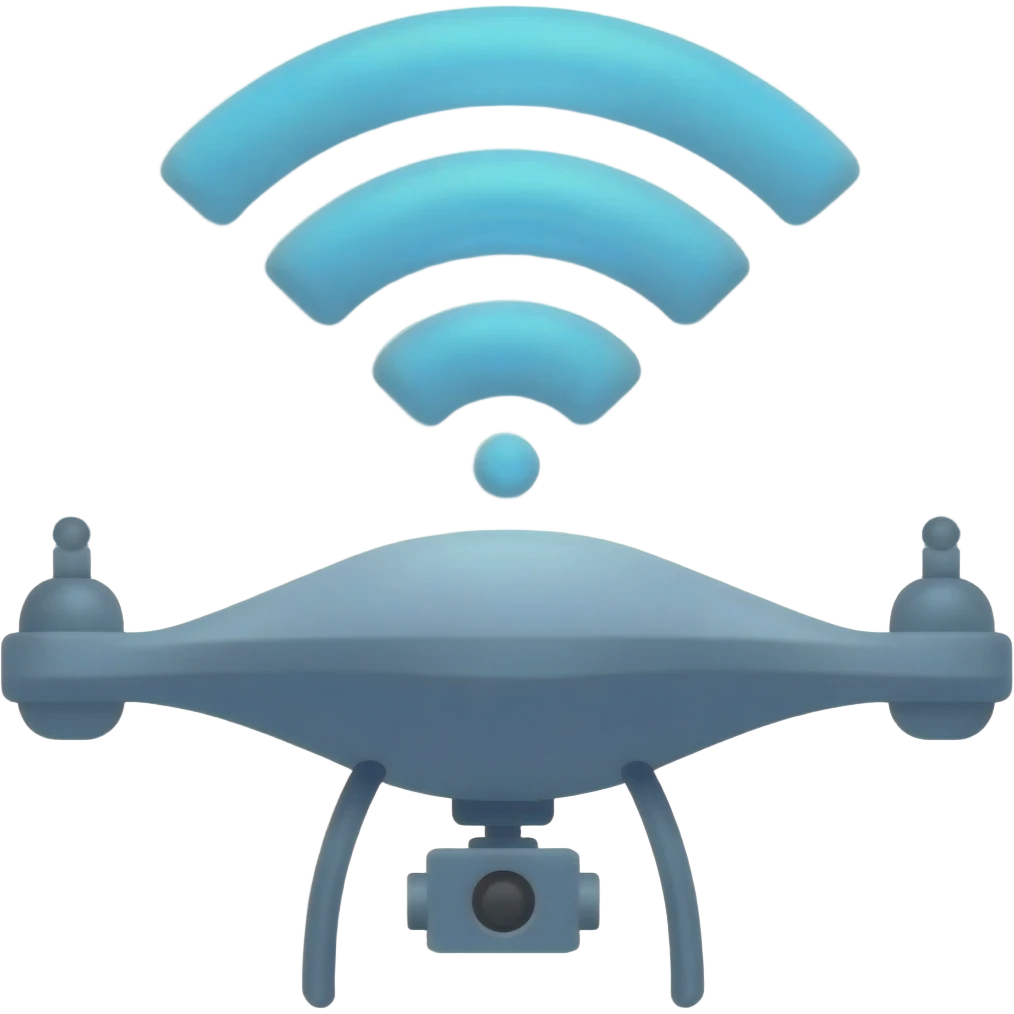 드론 위에 와이파이 emoji