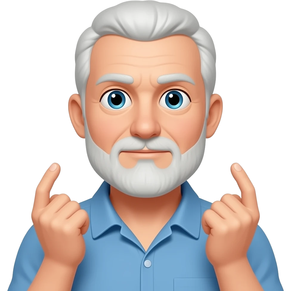 White bald man shrugging emoji