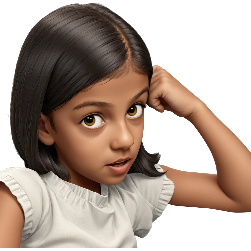 realistic portrait of girl emoji