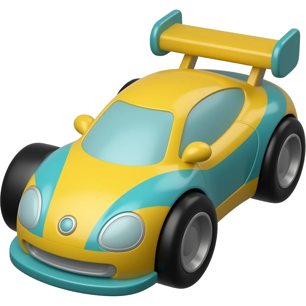 Toy race car emoji