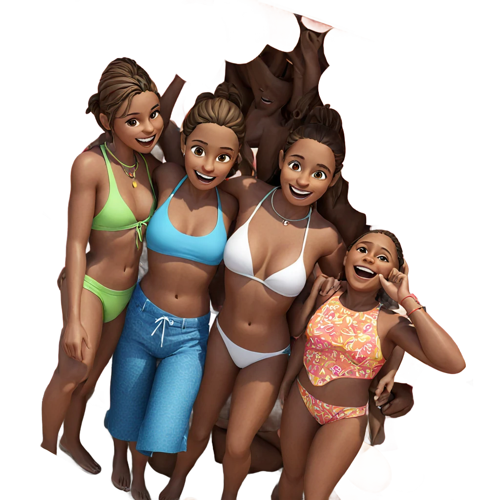 happy beach day with friends emoji