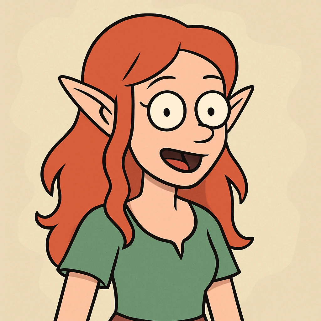 👩‍🦰 an elf emoji