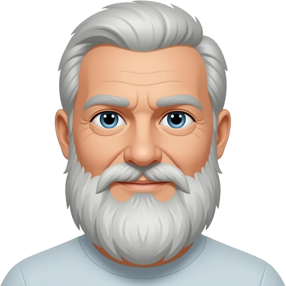 grey beard man emoji