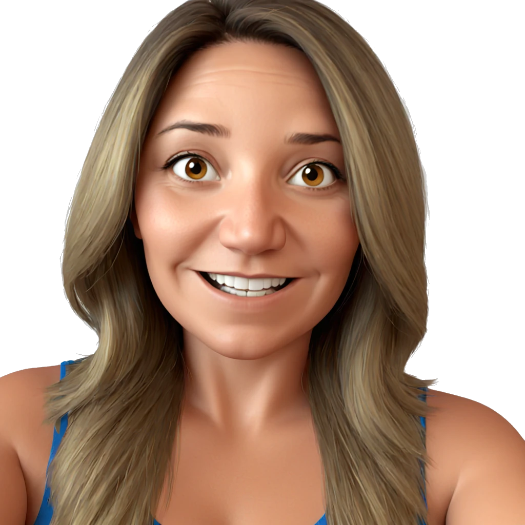 smiling girl portrait with brown hair emoji