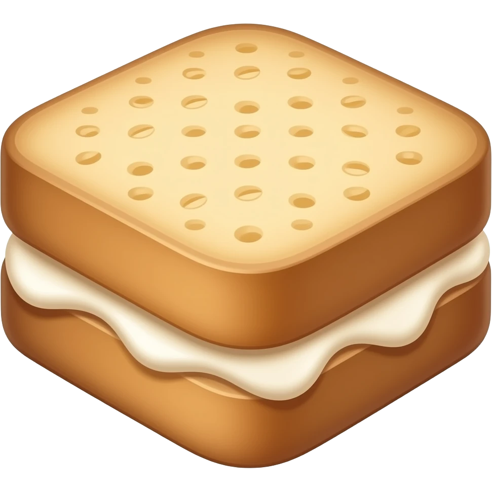 Oatmeal cream  sandwich emoji