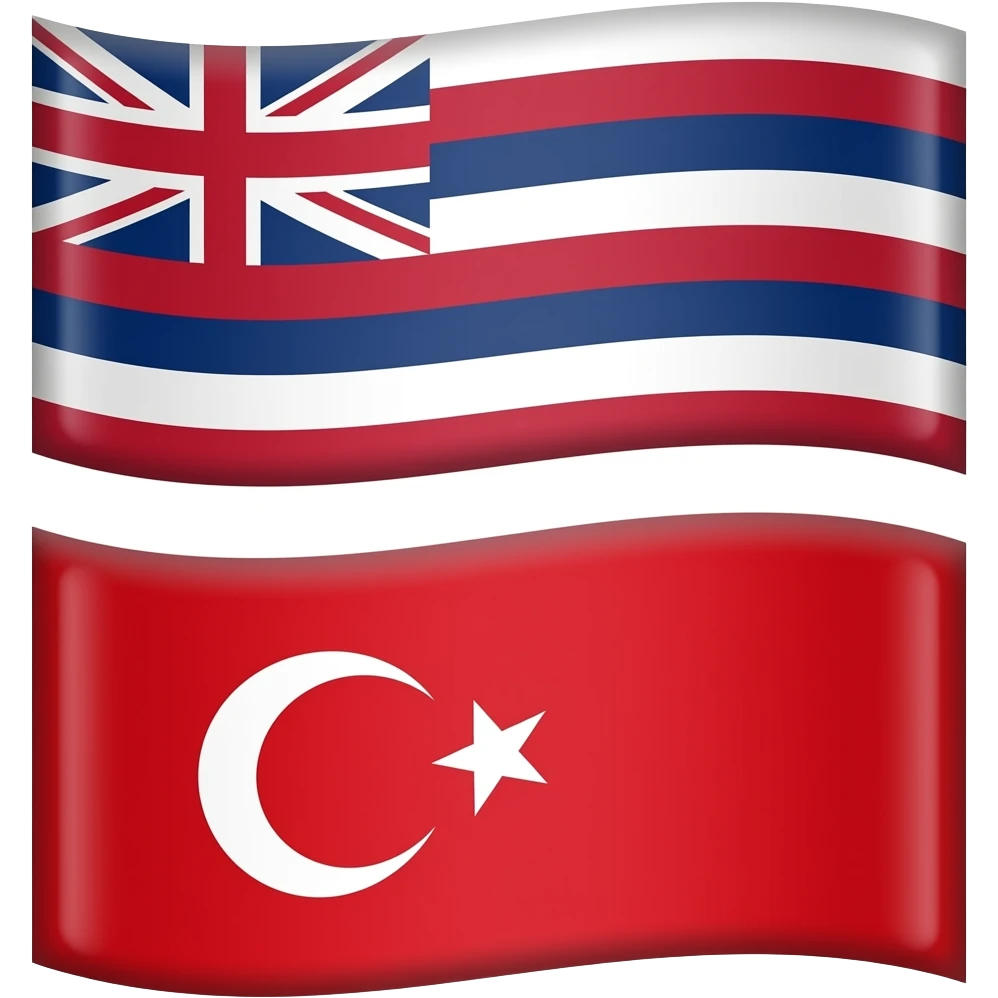 flag of Hawaiirelandurkey emoji