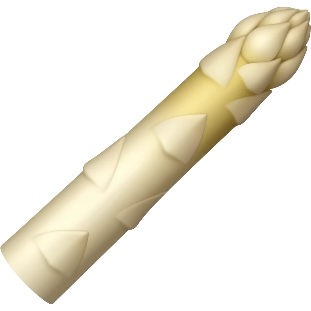 one asparagus white emoji