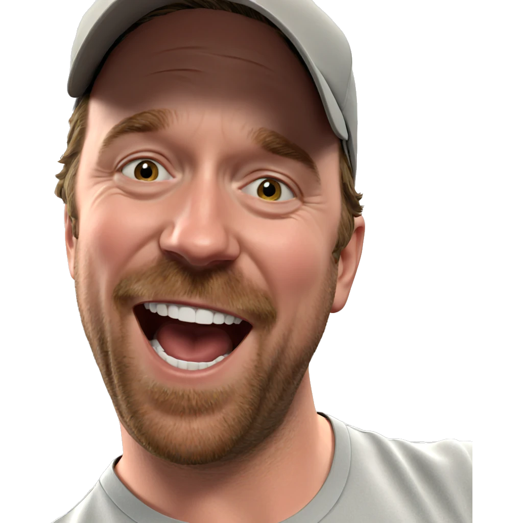 smiling male portrait indoors emoji