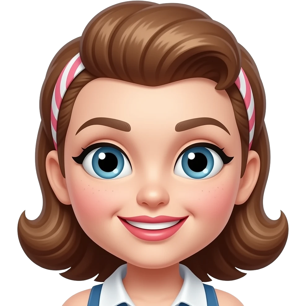 eccentric pin-up girl from head to toe emoji