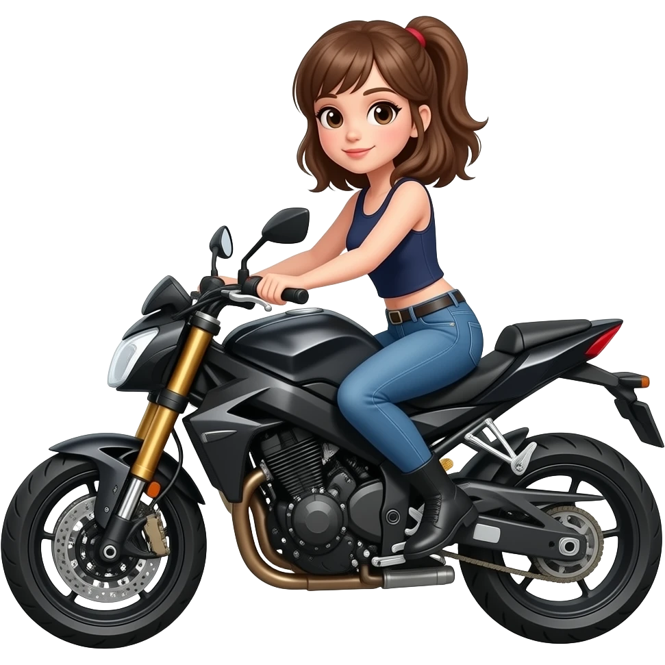 Chava en motoneta emoji