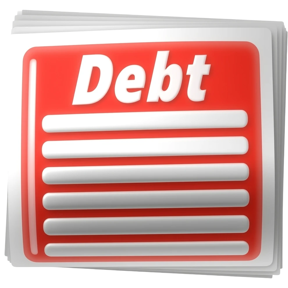 red debt emoji