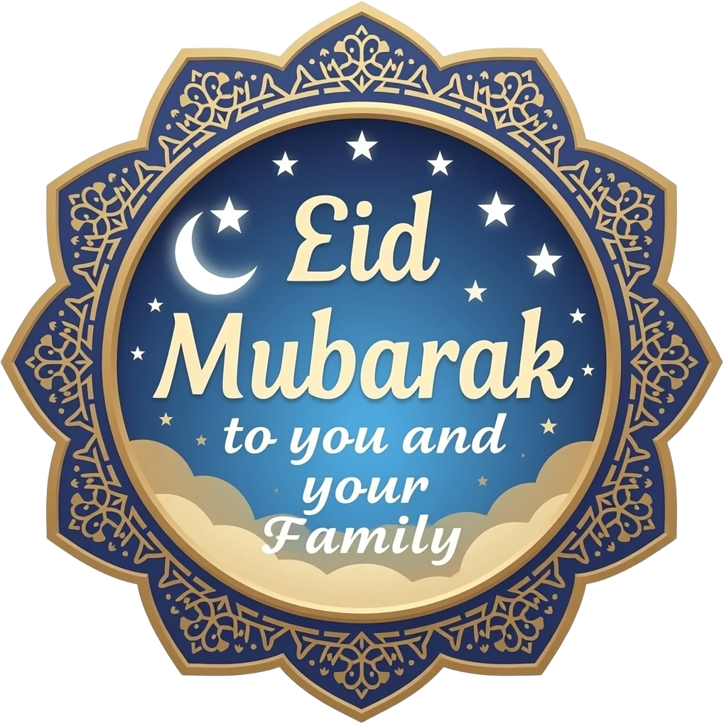 Eid mubarak to you and your family emoji