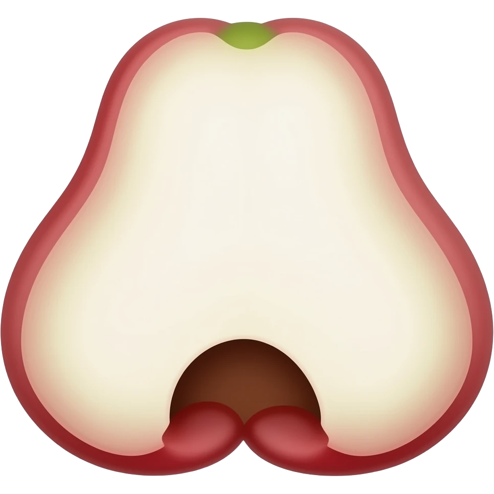 Rose apple  emoji