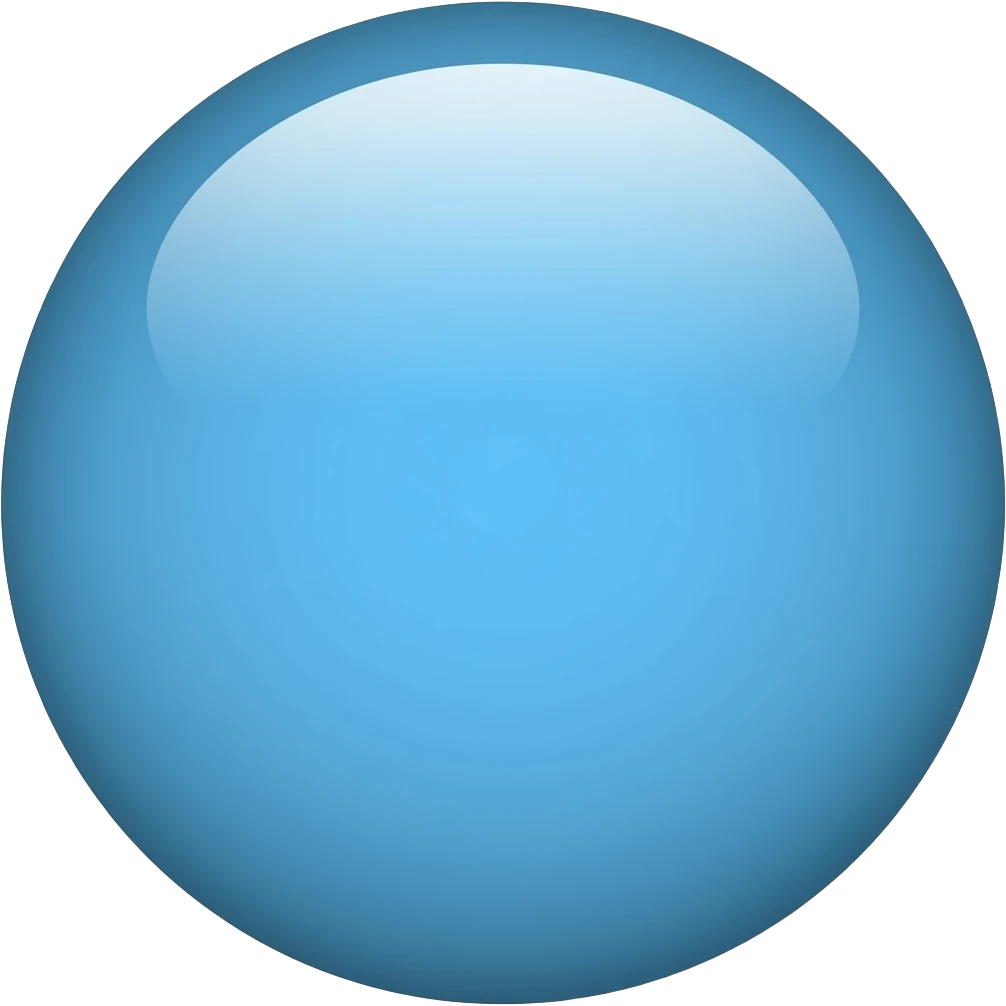 Blue Circle emoji