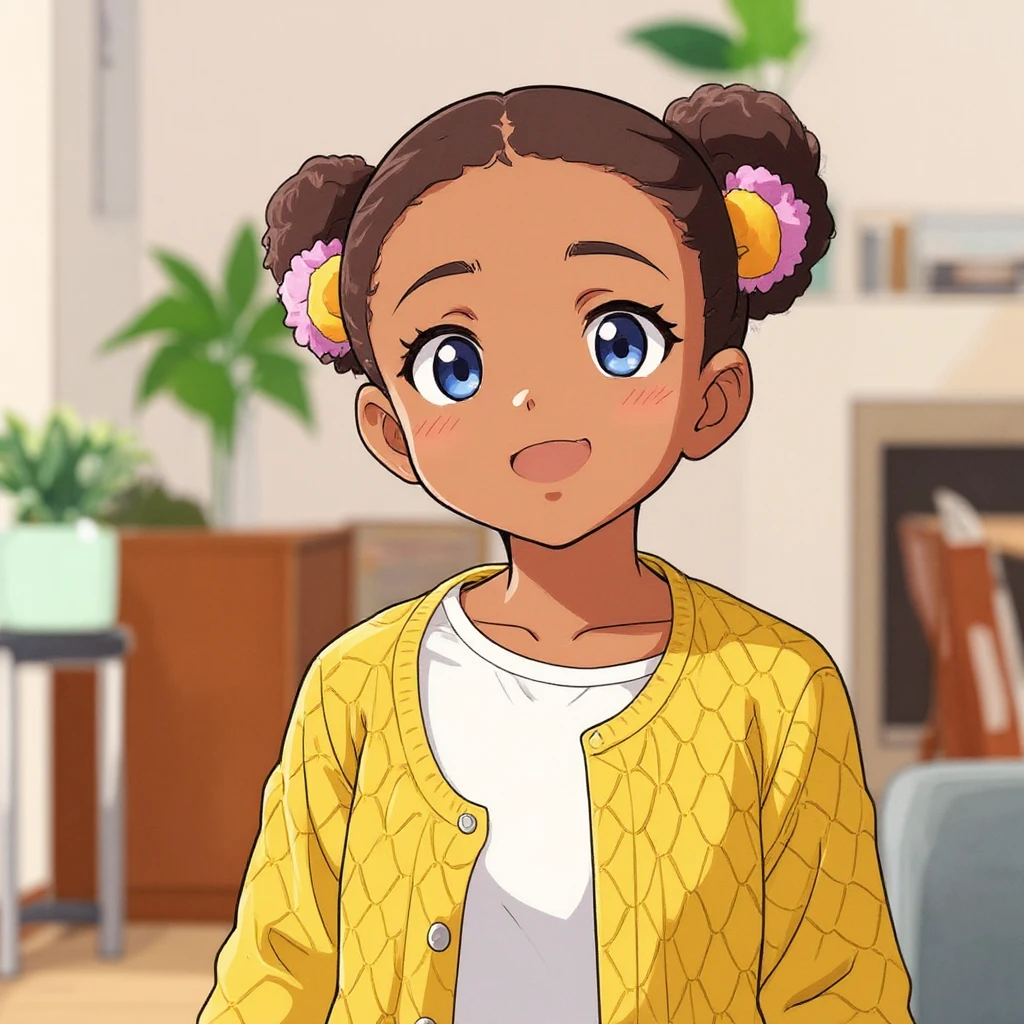 turn her into anime style emoji