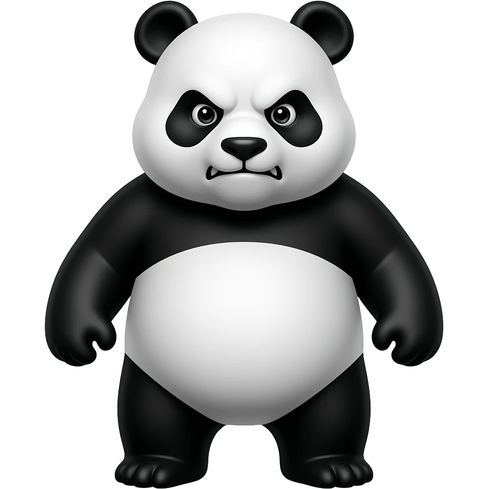 agresive panda emoji
