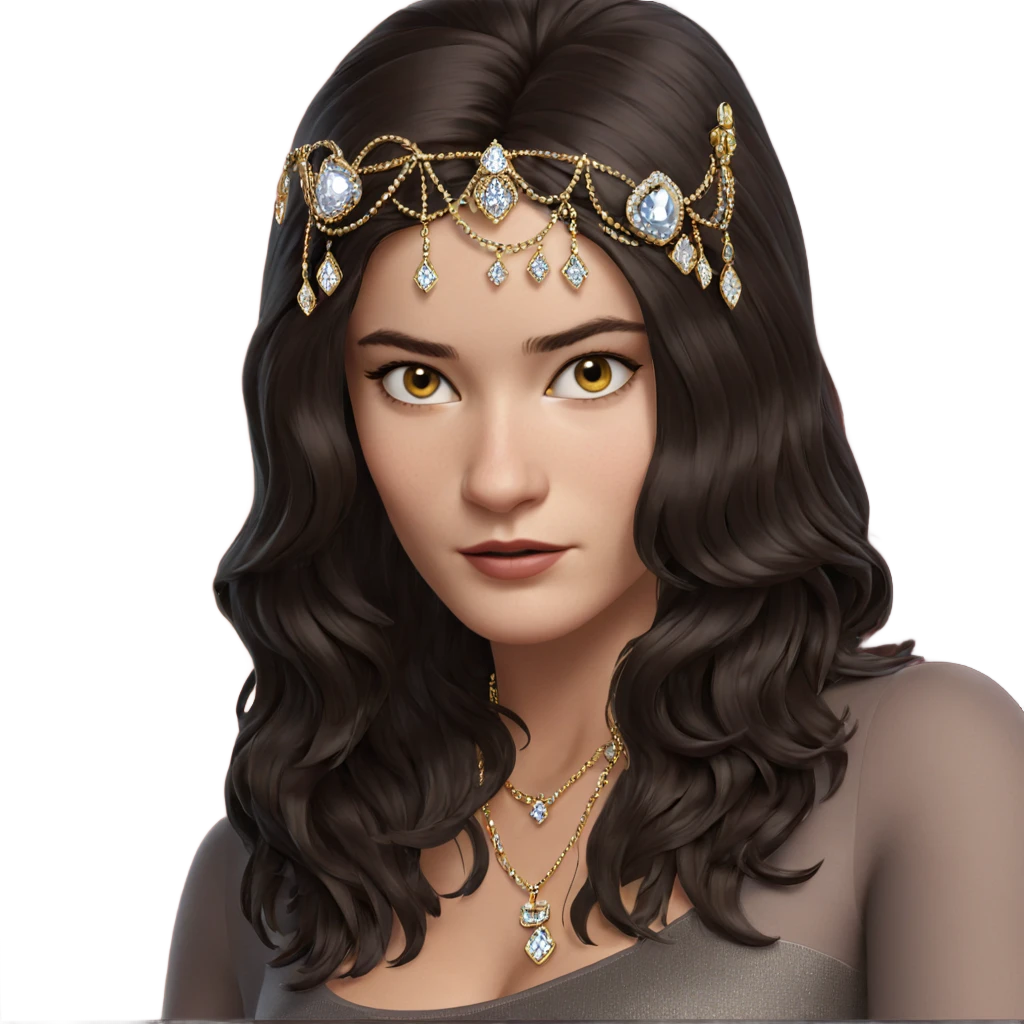 elegant girl with jewelry emoji