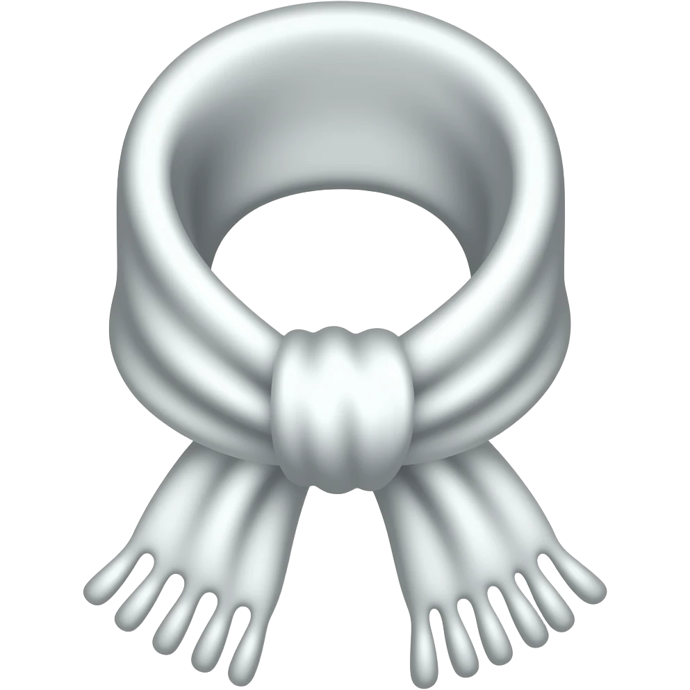 Pañuelo blanco anudadoo emoji