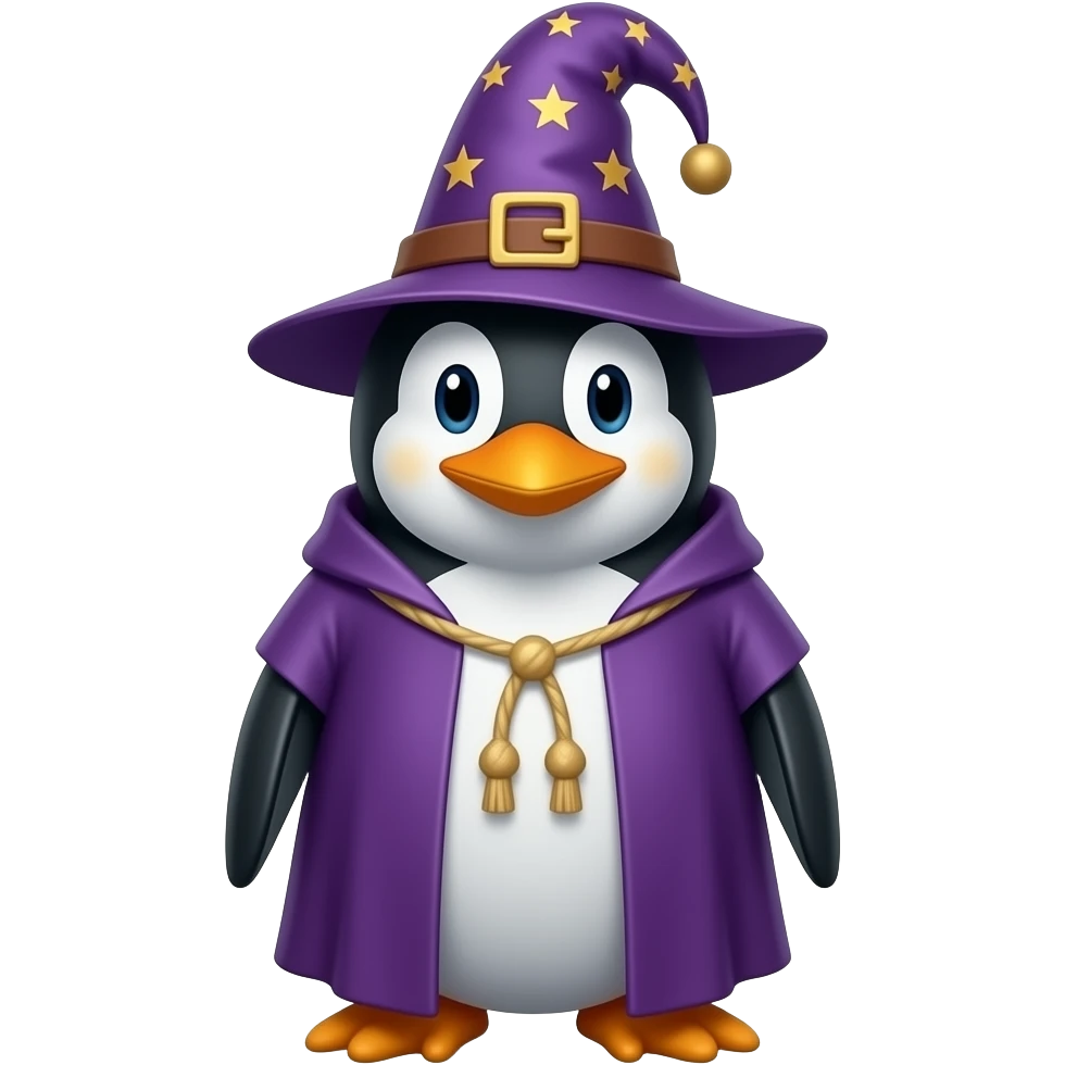 Penguin Wizard emoji