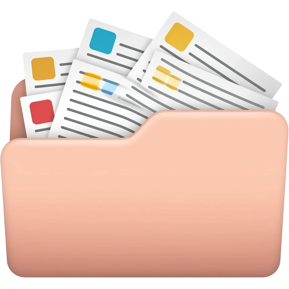 junk files pale pink folder emoji