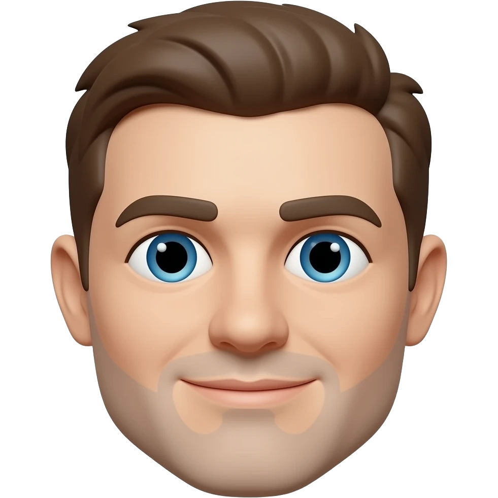 Minimalist Bendy head emoji