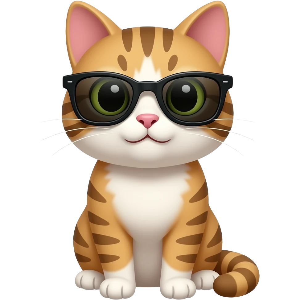Cat wearing sunglasses emoji