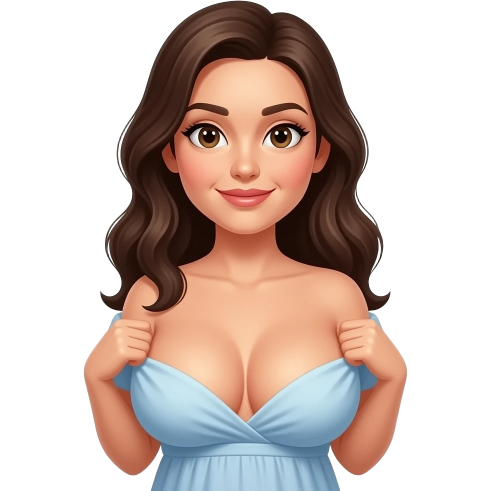 big titty shrug emoji