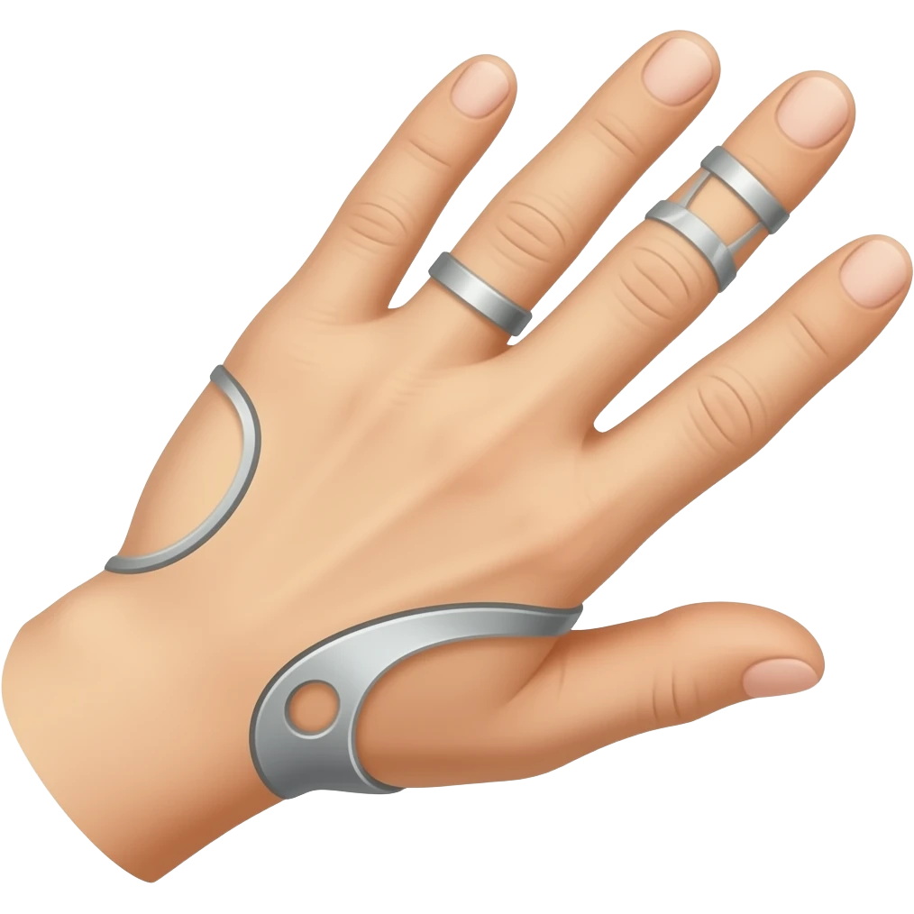 silver ring splint for hypermobile hand emoji