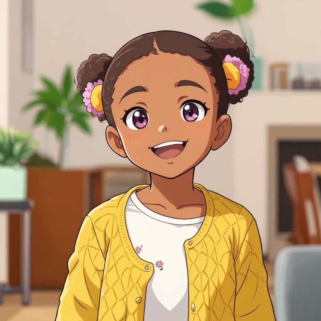 turn her into anime style emoji
