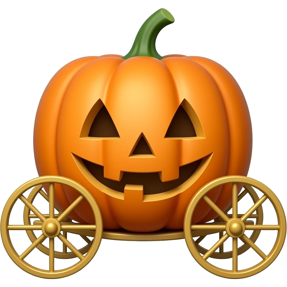 pumpkin carriage emoji