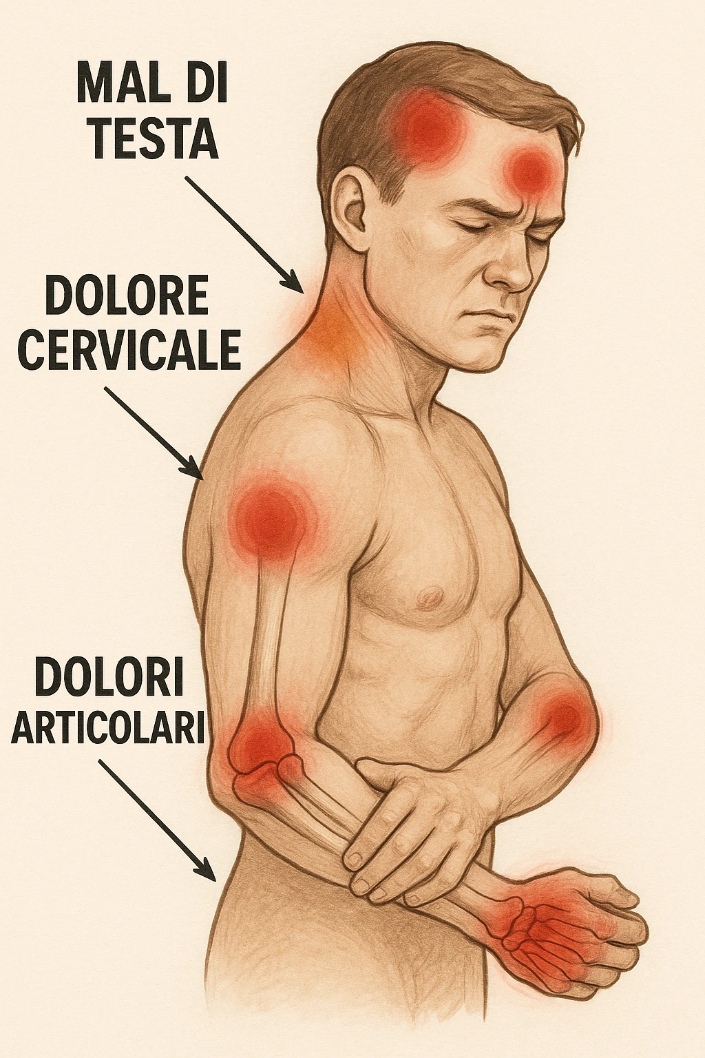 mal di testa cervicali dolori articolari in italiano emoji