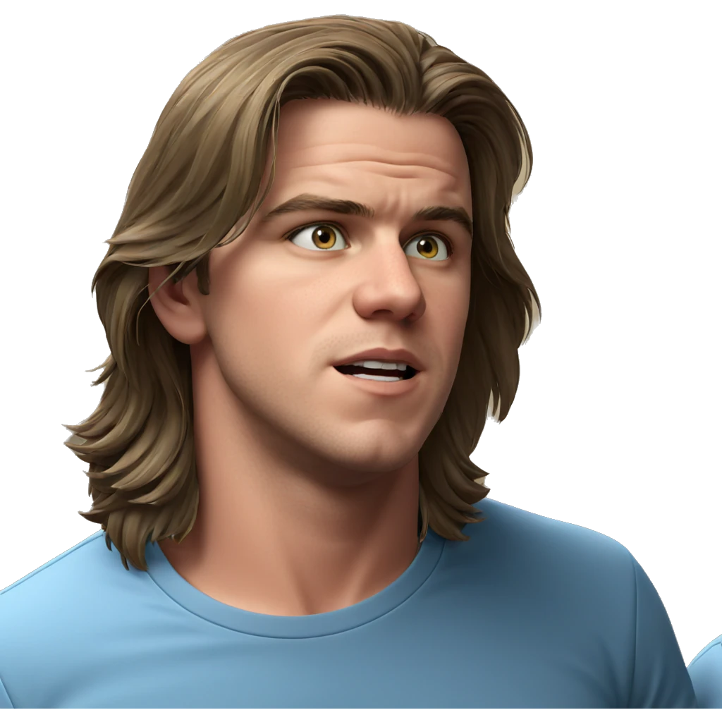 realistic meme of solo male emoji