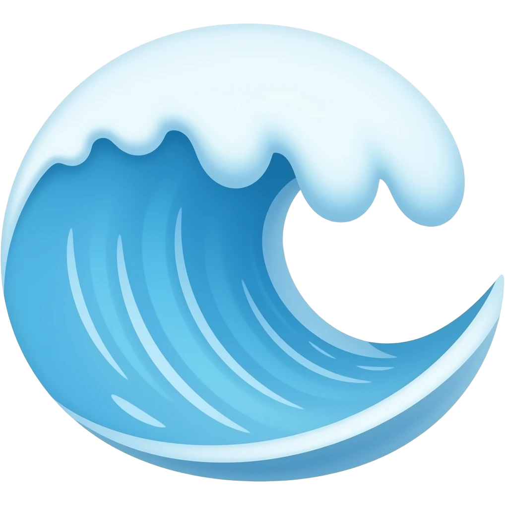 Wave emoji