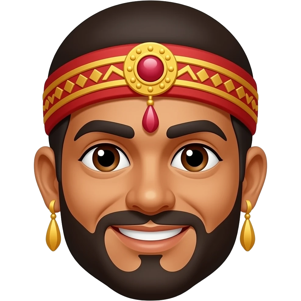 2d cartoon indian e emoji