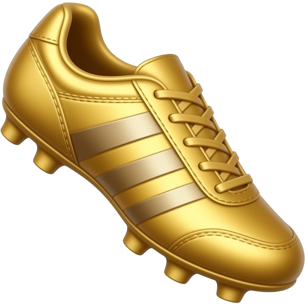 Faça  um emoji de uma chuteira de ouro emoji