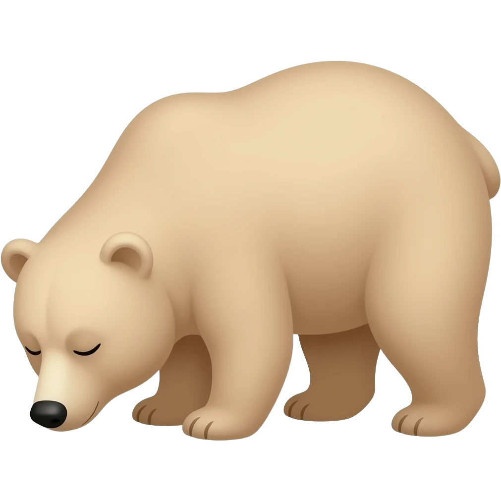 Sleeping bear emoji
