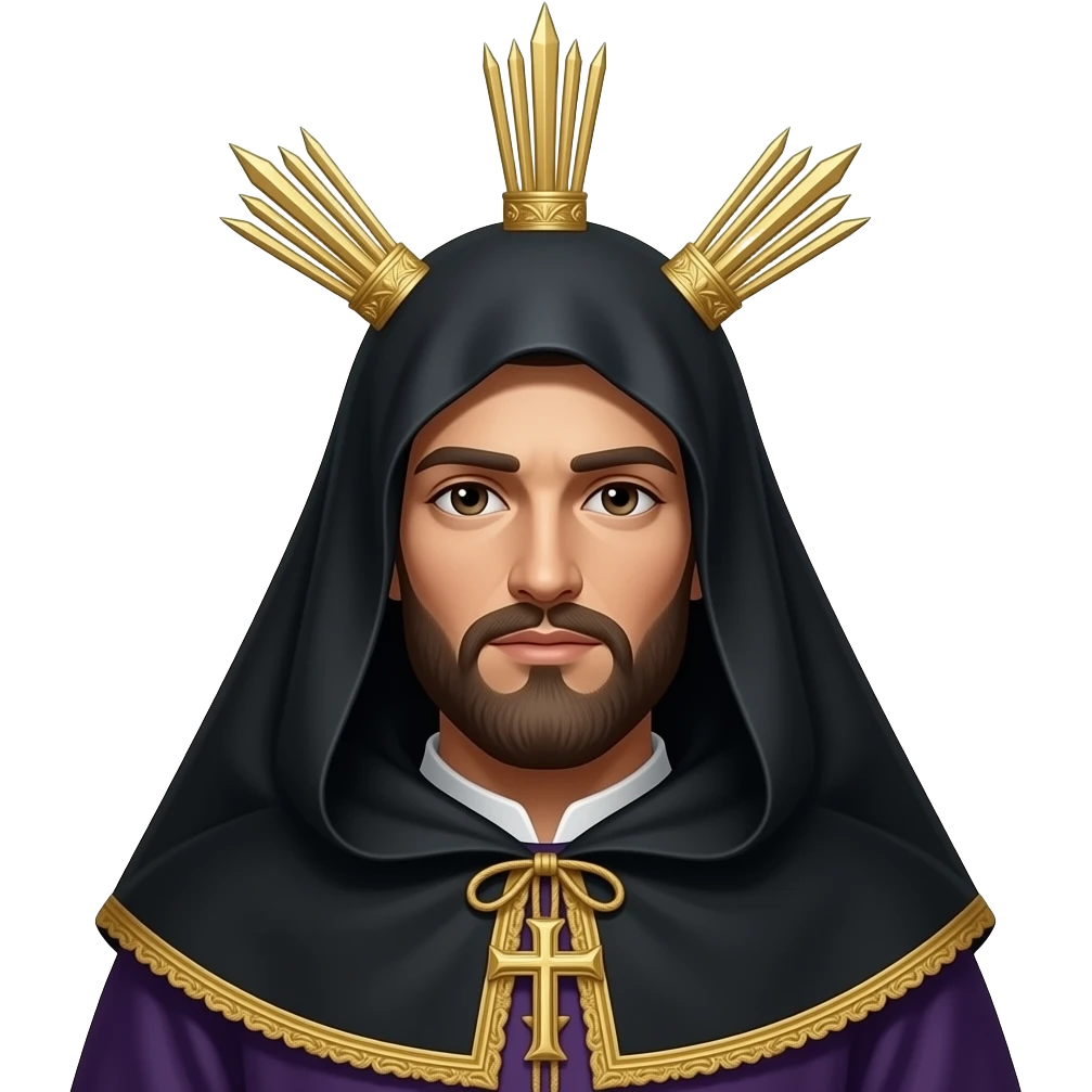 Nazareno Semana Santa con capirote emoji