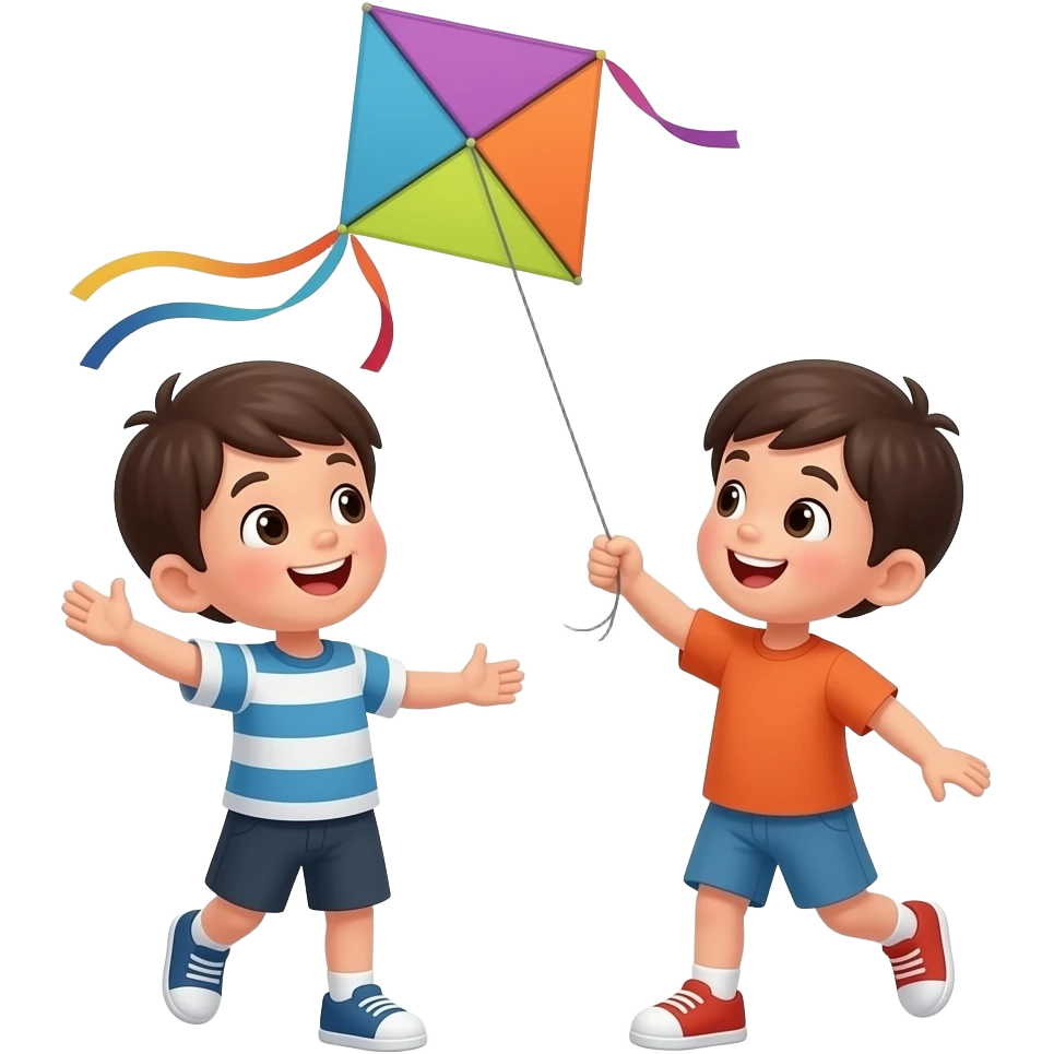 kid is flying a kite emoji