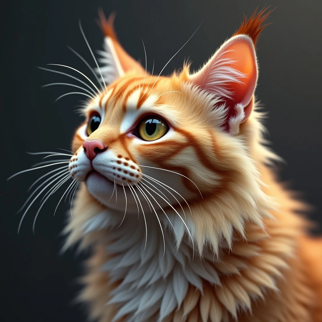 realistic cat from a side angle emoji
