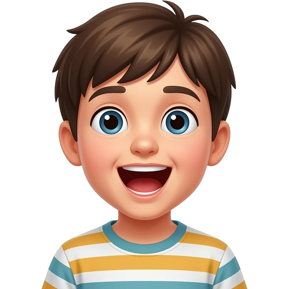 child shouting emoji