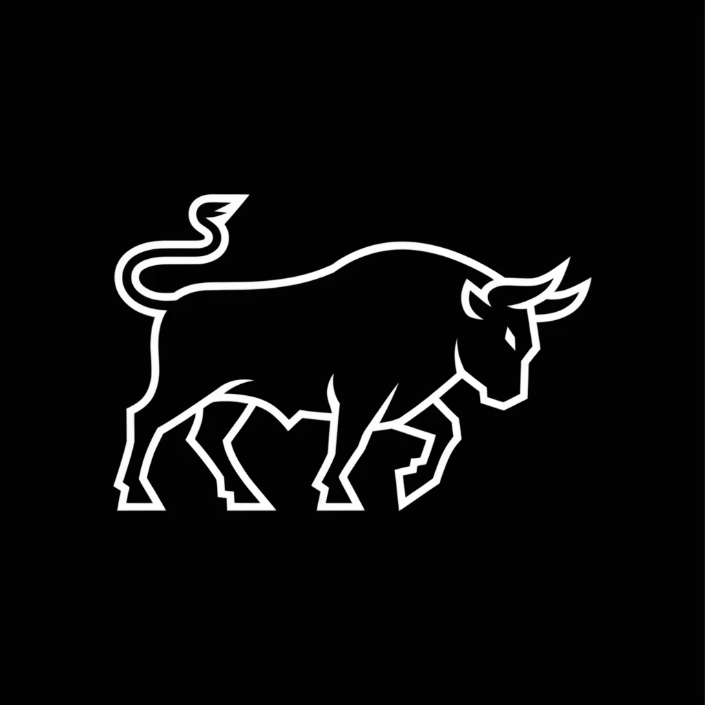 Bull icon black silhouette emoji