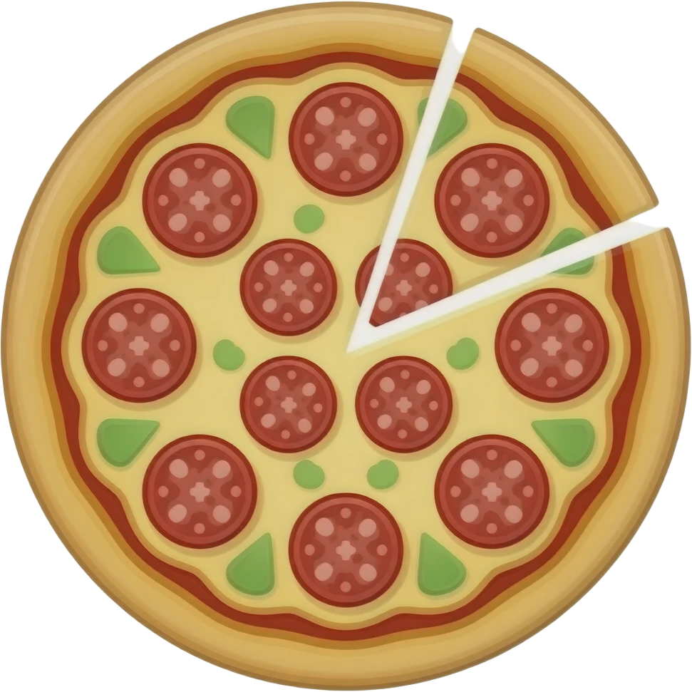 Pizza de peperoni emoji