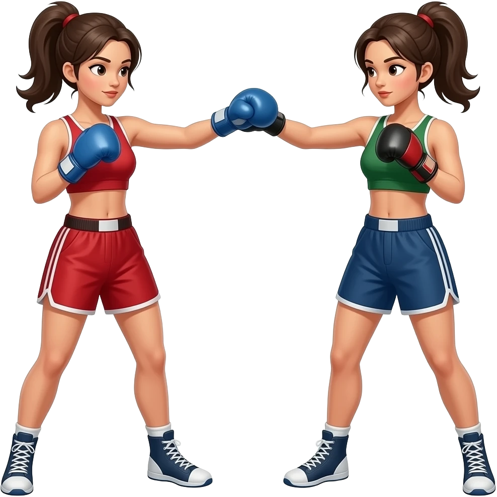 kickboxing women emoji